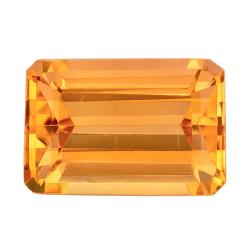 Topaz Emerald 0.62 carat Yellow Orange Photo