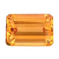 Topaz Emerald 0.62 carat Yellow Orange Photo