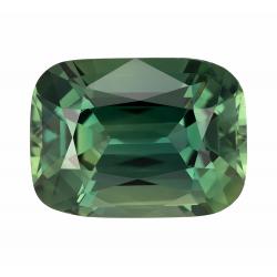 Sapphire Cushion 7.05 carat Blue Green Photo