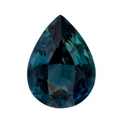 Sapphire Pear 2.09 carat Blue Green Photo
