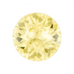 Sapphire Round 0.58 carat Yellow Photo
