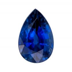 Sapphire Pear 0.58 carat Blue Photo