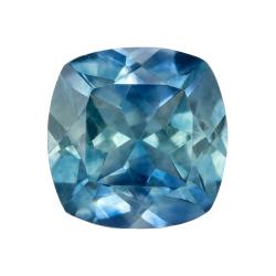 Sapphire Cushion 1.00 carat Blue Green Photo