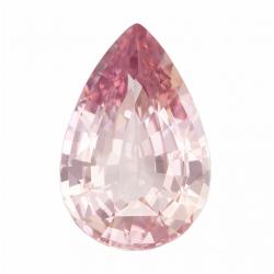Sapphire Pear 4.03 carat Pink Orange Photo