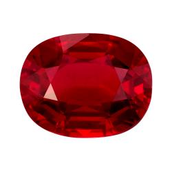Ruby Cushion 4.06 carat Red Photo