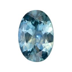 Sapphire Oval 0.53 carat Blue Green Photo