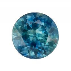 Sapphire Round 0.81 carat Blue Green Photo