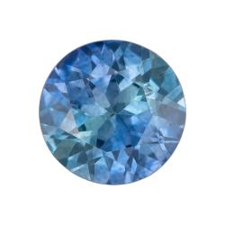 Sapphire Round 0.74 carat Blue Green Photo