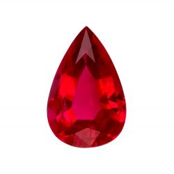Ruby Pear 0.39 carat Red Photo