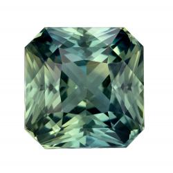 Sapphire Radiant 3.13 carat Blue Green Photo