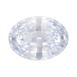 Sapphire Oval 1.30 carat White Photo