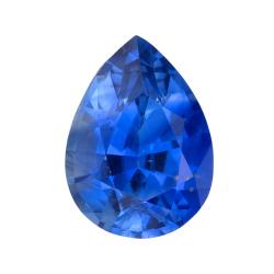 Sapphire Pear 0.88 carat Blue Photo