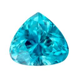 Zircon Trillion 5.02 carat Blue Photo