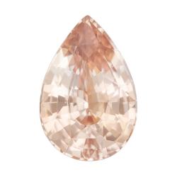 Sapphire Pear 1.34 carat Pink Orange Photo