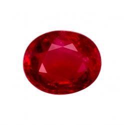 Ruby Oval 0.71 carat Red Photo