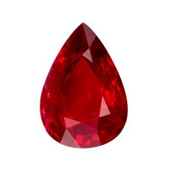 Ruby Pear 1.23 carat Red Photo