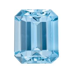 Aquamarine Emerald 5.71 carat Blue Photo
