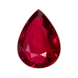 Ruby Pear 1.40 carat Red Photo