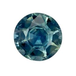 Sapphire Round 2.17 carat Blue Green Photo
