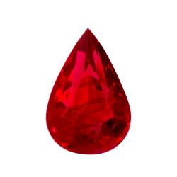 Ruby Pear 2.07 carat Red Photo