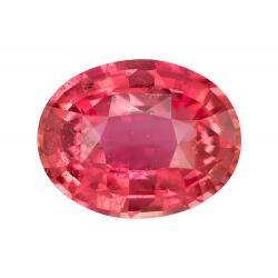 Sapphire Oval 2.12 carat Pink Orange Photo