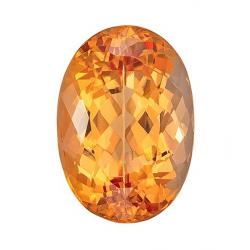 Topaz Oval 3.77 carat Pink Orange Photo