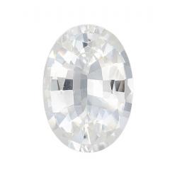 Sapphire Oval 0.88 carat White Photo