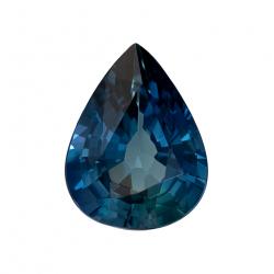 Sapphire Pear 1.42 carat Blue Green Photo