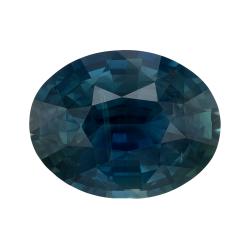 Sapphire Oval 1.25 carat Blue Green Photo