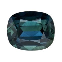 Sapphire Cushion 1.28 carat Blue Green Photo