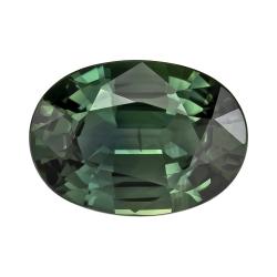 Sapphire Oval 0.91 carat Green Photo