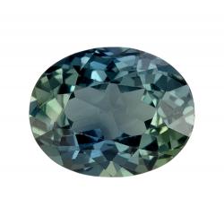Sapphire Oval 1.30 carat Green Photo