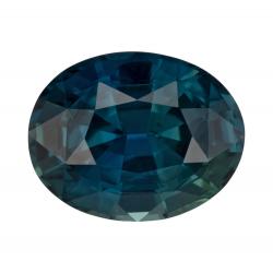 Sapphire Oval 2.05 carat Blue Green Photo