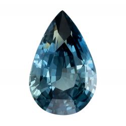 Sapphire Pear 2.21 carat Blue Green Photo