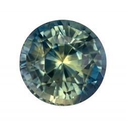 Sapphire Round 2.10 carat Green Photo