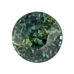 Sapphire Round 1.51 carat Green Photo