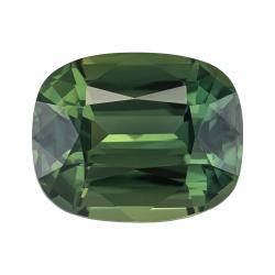 Sapphire Cushion 4.03 carat Green Photo