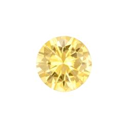 Sapphire Round 0.49 carat Yellow Photo