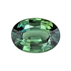 Sapphire Oval 0.80 carat Blue Green Photo