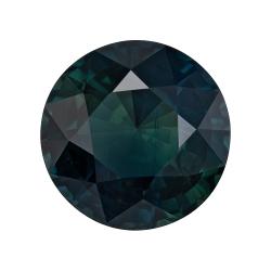 Sapphire Round 3.57 carat Blue Green Photo