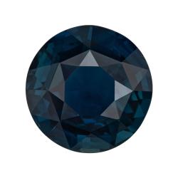 Sapphire Round 4.03 carat Blue Green Photo