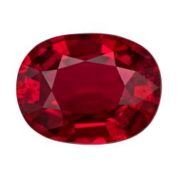 Ruby Oval 3.51 carat Red Photo