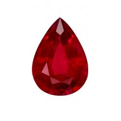 Ruby Pear 0.72 carat Red Photo