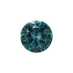Sapphire Round 0.58 carat Blue Green Photo
