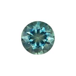 Sapphire Round 0.65 carat Blue Green Photo
