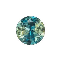 Sapphire Round 0.80 carat Blue Green Photo