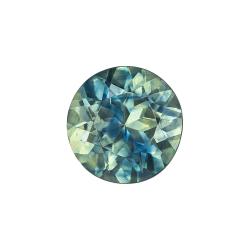 Sapphire Round 0.78 carat Blue Green Photo