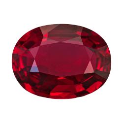 Ruby Oval 3.03 carat Red Photo