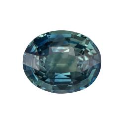 Sapphire Oval 1.64 carat Blue Green Photo