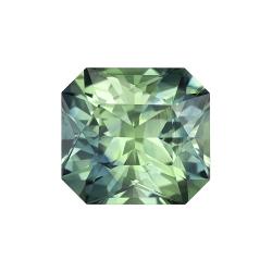 Sapphire Radiant 1.40 carat Green Photo